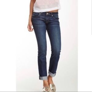 Hudson cuffed Bacara crop jeans